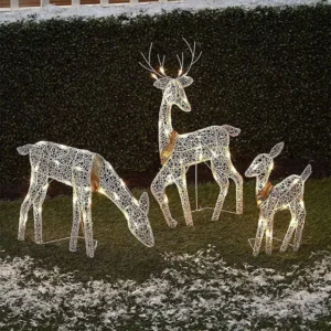 LED Christmas Reindeer Set Light