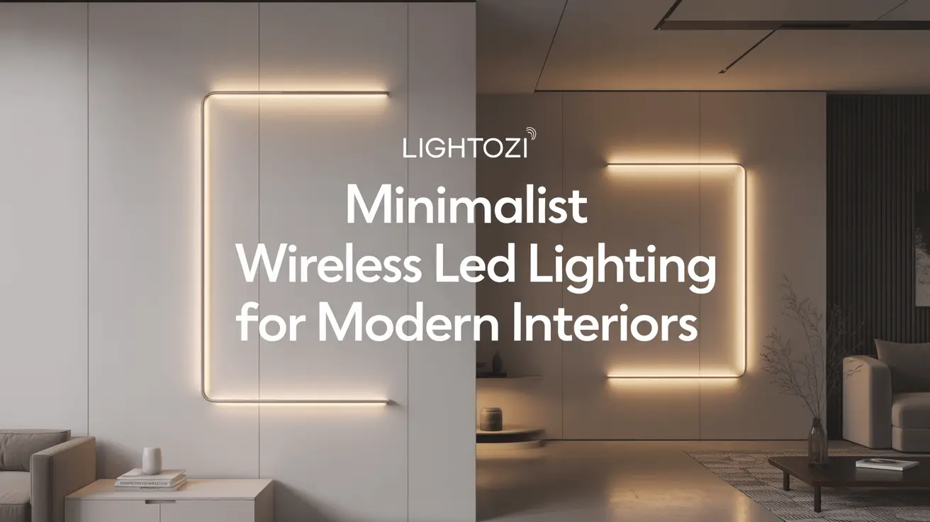 Minimalist Wireless LED Lighting for Modern Interiors