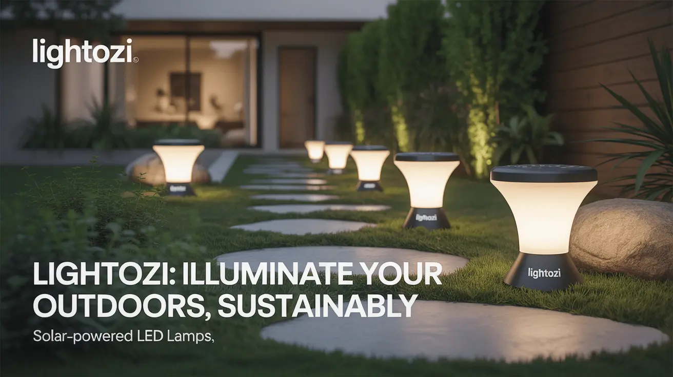 Solar-Powered LED Lamps for Eco-Friendly Outdoor Spaces