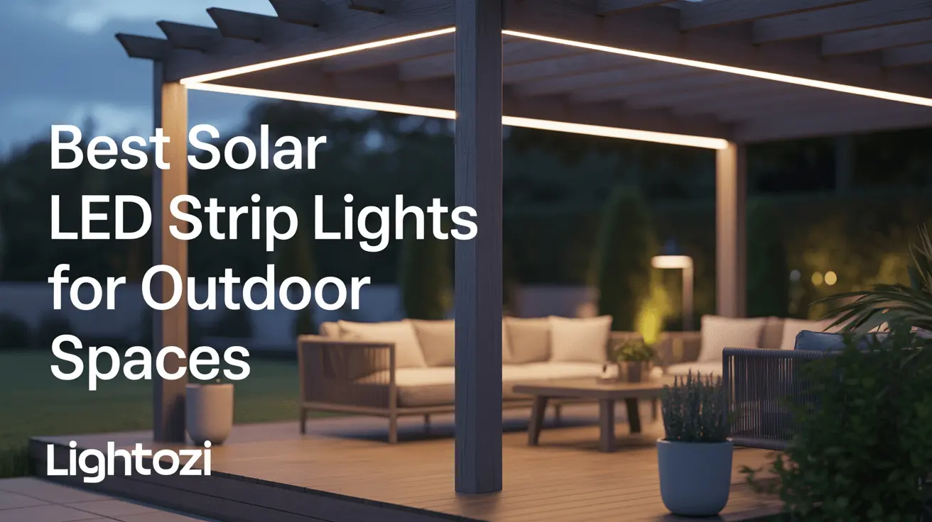 Best Solar LED Strip Lights for Outdoor Spaces