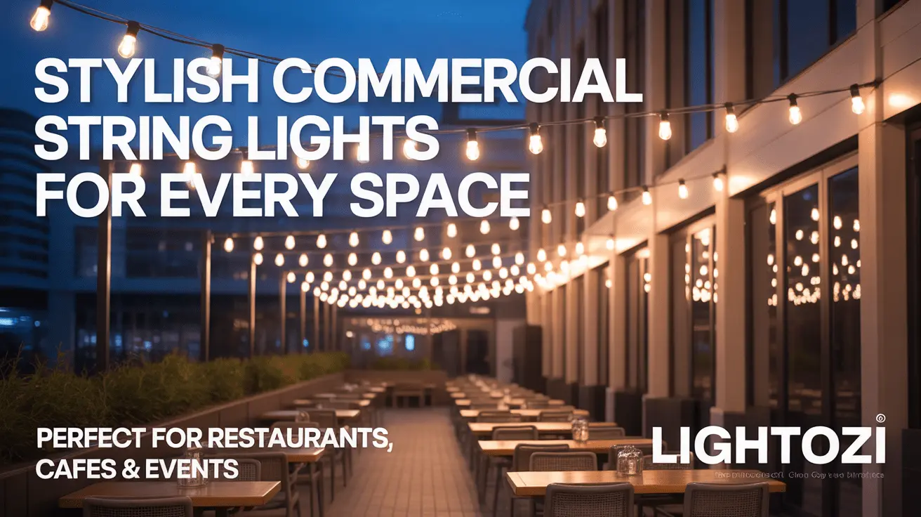 Stylish Commercial String Lights for Every Space